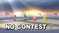 The logo can be seen in the No Contest screen in Smash 4 if there's no winner in a match.