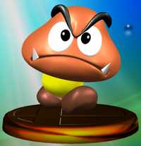 Goomba trophy from Super Smash Bros. Melee.