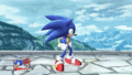 Sonic's side taunt.