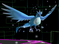 Articuno as it appears in Super Smash Bros. Melee.