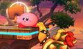 Pre-release screenshots of Kirby showed him as less expressive when using some moves.