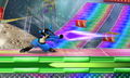 Lucario using Force Palm in Super Smash Bros. for Nintendo 3DS.