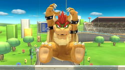 Bowser Bomb in Super Smash Bros. for Wii U.