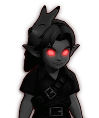 Dark Young Link in Hyrule Warriors: Definitive Edition.