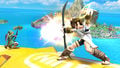Hero's Bow and Palutena Bow colliding in the air.