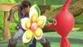 A Red Pikmin with Richter on Distant Planet.