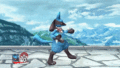 Lucario's up taunt.