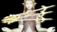Zelda receiving Light Arrows from the Spirits of Light in Twilight Princess.
Taken from the Zelda Wiki.