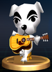 K.K. Slider trophy from Super Smash Bros. Brawl.