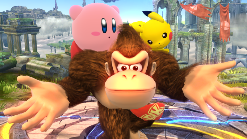File:Donkey Kong Taunt Wii U SSB4.png