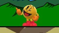 Pac-Man's second idle pose in Super Smash Bros. for Wii U.