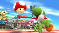 The Super Mushroom in Super Smash Bros. for Wii U