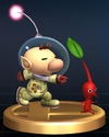 Pikmin &amp; Olimar trophy from Super Smash Bros. Brawl.