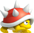 Official artwork of Spiny in New Super Mario Bros. 2.