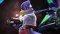 Falco readies his Blaster in Super Smash Bros. for Wii U.