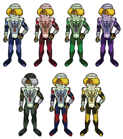 Sheik's alternate costumes in Remix