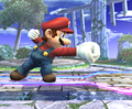The first hit of Mario's neutral attack in Brawl.