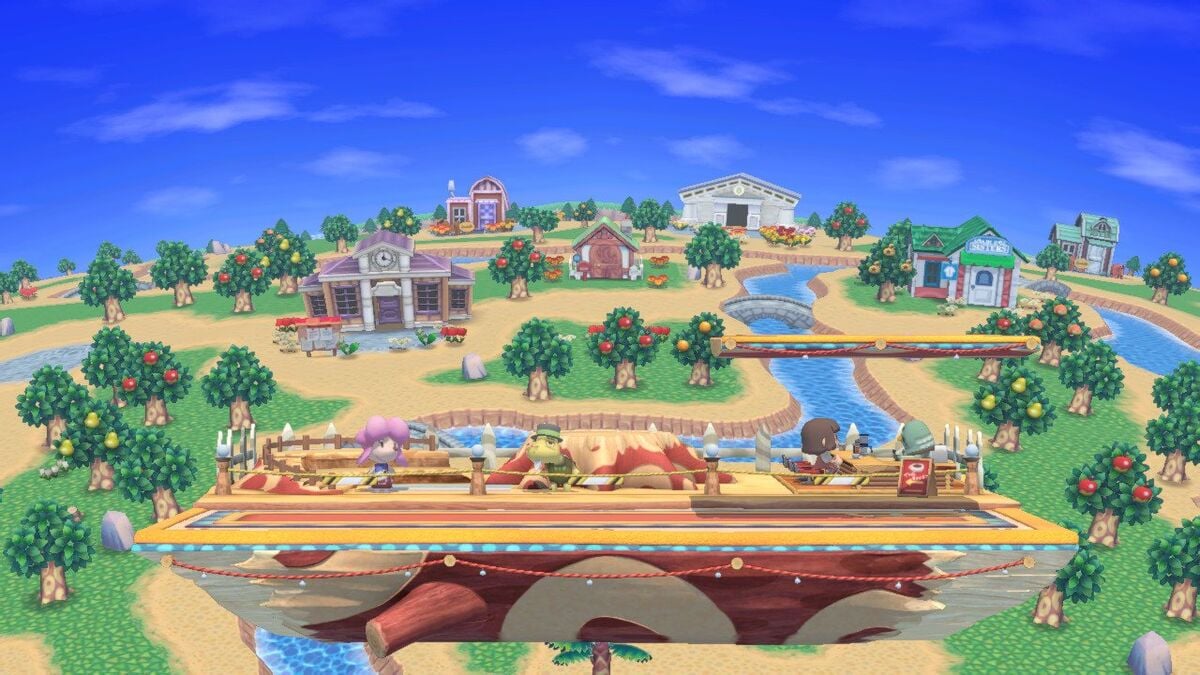 File:SSBU - Smashville at day.jpg - SmashWiki, the Super Smash Bros. wiki