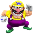 Wario (Overalls) as he appears in Super Smash Bros. 4.