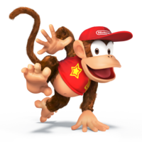 Diddy Kong as he appears in Super Smash Bros. 4.