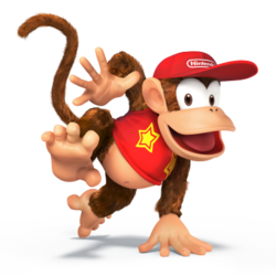 Diddy Kong as he appears in Super Smash Bros. 4.