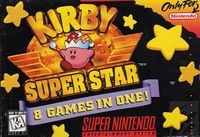 North American box art of Kirby Super Star.
