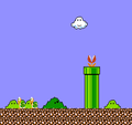 The Piranha Plant's appearance in Super Mario Bros: The Lost Levels, the basis of its 8-bit sprite in Ultimate.