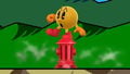 Standing on the Hydrant in Super Smash Bros. for Wii U.