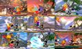 All nine of Judge's effects shown in Super Smash Bros. for Nintendo 3DS.