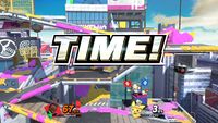 When "TIME!" appears onscreen, the match will come to an end and there will be a winner, or a Sudden Death match.