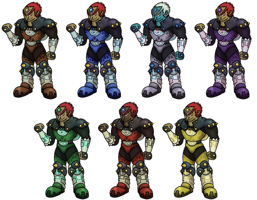 Ganondorf's alternate costumes in Remix