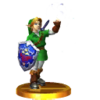 'Ocarina of Time Link' Trophy from Smash 3DS.