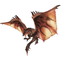 Official render of Rathalos, white background removed by uploader.