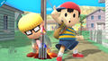 Ness and Jeff in Onett in Super Smash Bros. for Wii U.