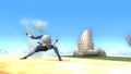 Sheik unleashes Needle Storm in Super Smash Bros. for Wii U.