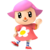 The Female Villager as she appears in Super Smash Bros. 4.
