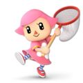 Villager (female) as she appears in Super Smash Bros. Ultimate.