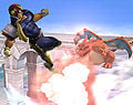 Using Falcon Dive on Charizard on Temple.