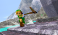 Young Link's boomerang thrown in Melee.