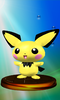 Pichu trophy from Super Smash Bros. Melee.
