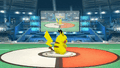 Pikachu's down taunt.