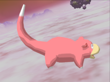 Slowpoke with tail half lowered.