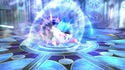 Kirby using Aura Sphere on Kalos Pokemon League.