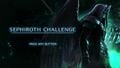 Sephiroth's appearance in the Sephiroth Challenge title screen.