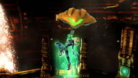 Beginning of Gunship in Super Smash Bros. for Wii U.