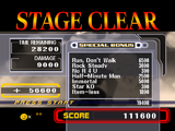 A results screen for Classic Mode in Melee. Performing various feats will add to or subtract from the player's score.