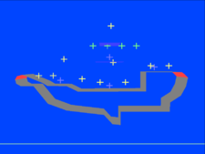 Rainbow Cruise: quadrant 1 showing platforms.