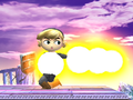 An example of a hack used to show the hitboxes of Toon Link's Spin Attack in Brawl.