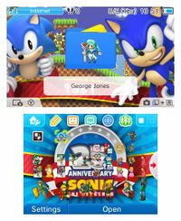 My home menu on my 3DS.