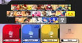 The character selection screen from the E3 demo of Super Smash Bros. for Wii U.